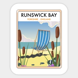 Runswick Bay Yorkshire England Sticker